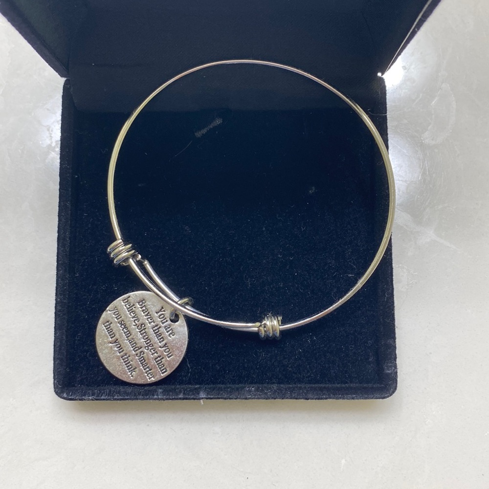 Silver charm bracelet